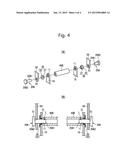 PIVOTAL ATTACHING STRUCTURE AND PIVOTAL ATTACHING METHOD FOR RELATIVELY     ROTATING MEMBERS diagram and image