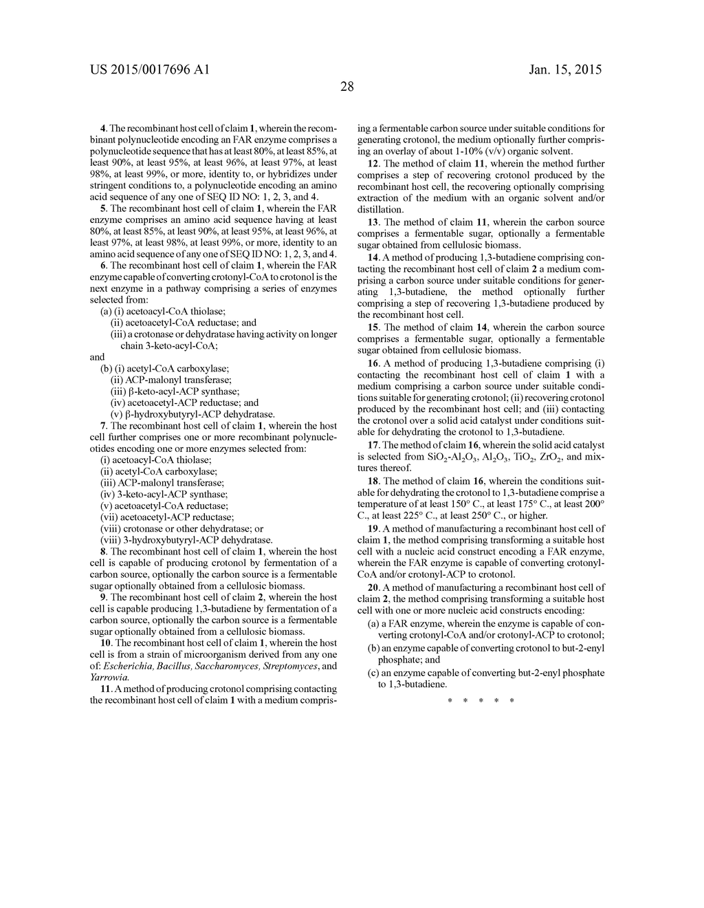 RECOMBINANT HOST CELLS AND PROCESSES FOR PRODUCING 1,3-BUTADIENE THROUGH A     CROTONOL INTERMEDIATE - diagram, schematic, and image 31