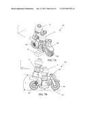 Motorcycle Toy Building Element diagram and image