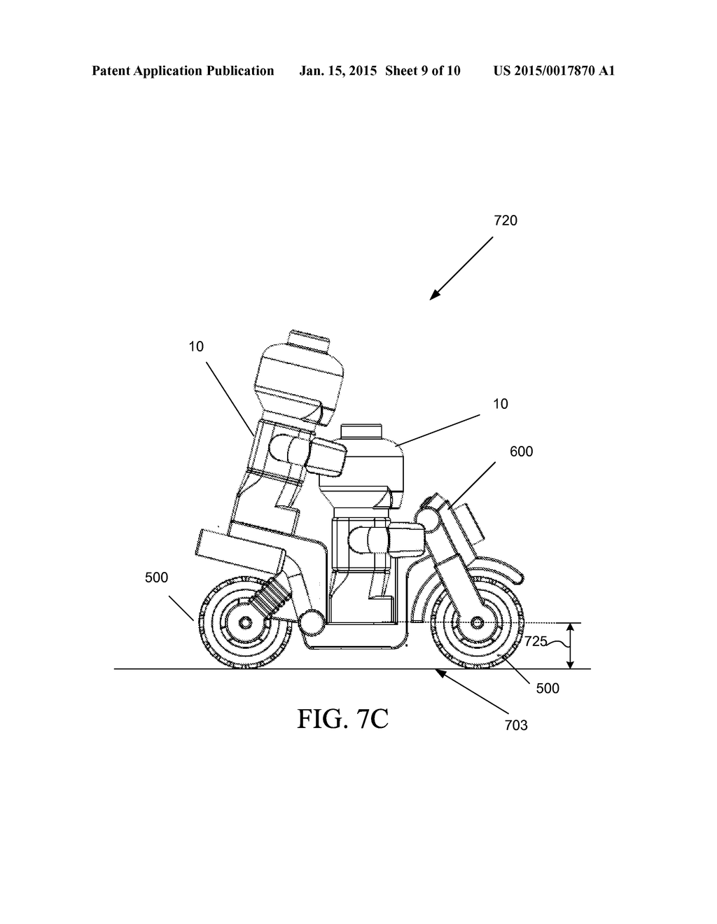 Motorcycle Toy Building Element - diagram, schematic, and image 10