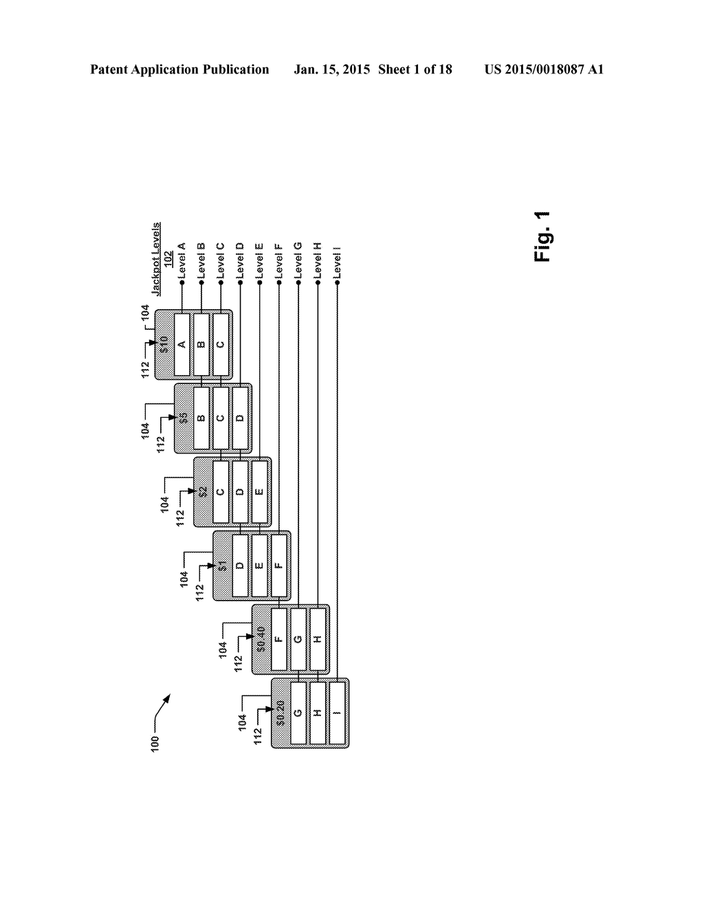 MULTI-STAKE, MULTI-LEVEL PROGRESSIVE WITH OVERLAPPING ELIGIBILITY BANDS - diagram, schematic, and image 02