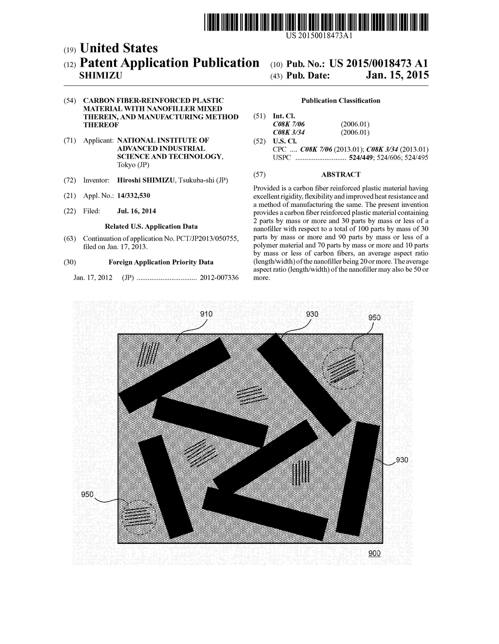 CARBON FIBER-REINFORCED PLASTIC MATERIAL WITH NANOFILLER MIXED THEREIN,     AND MANUFACTURING METHOD THEREOF - diagram, schematic, and image 01