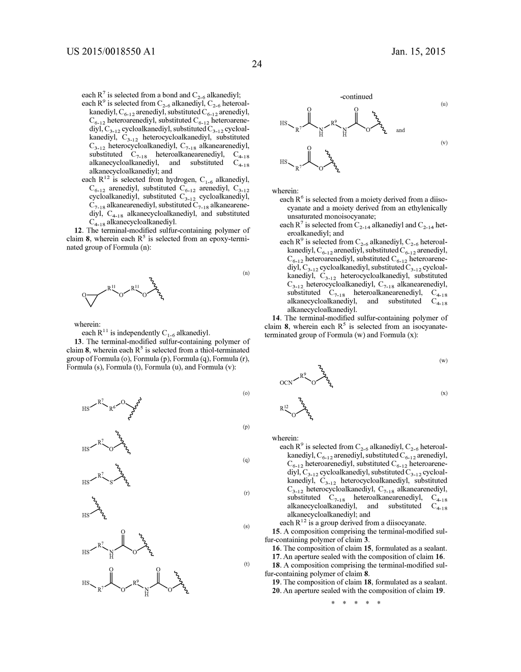 MULTIFUNCTIONAL SULFUR-CONTAINING POLYMERS, COMPOSITIONS THEREOF AND     METHODS OF USE - diagram, schematic, and image 25