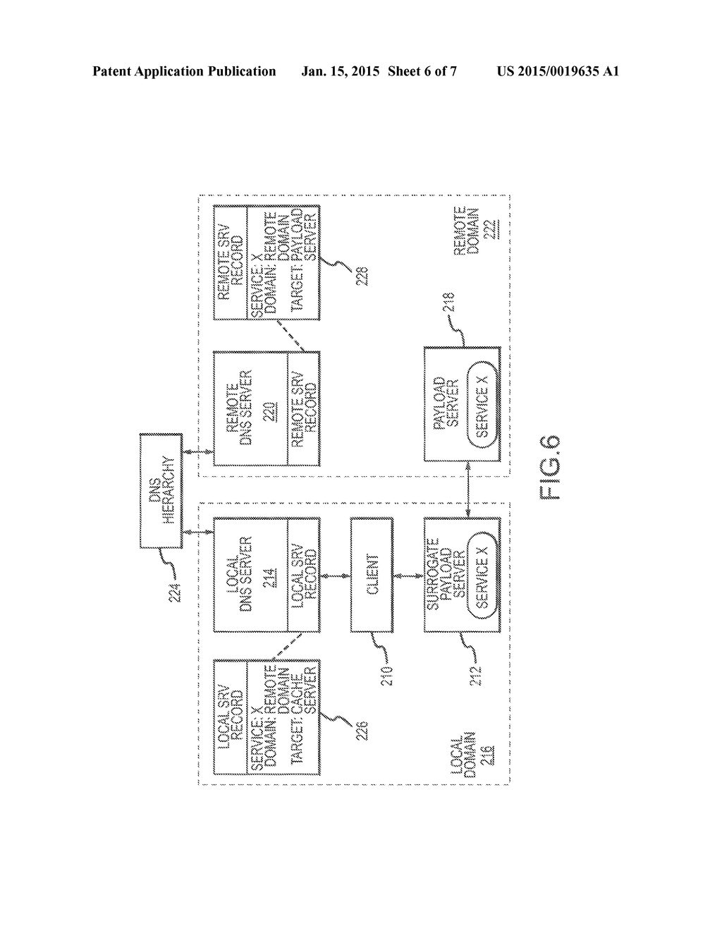 TRANSPARENT REDIRECTION OF CLIENTS TO A SURROGATE PAYLOAD SERVER THROUGH     THE USE OF A PROXY LOCATION SERVER - diagram, schematic, and image 07