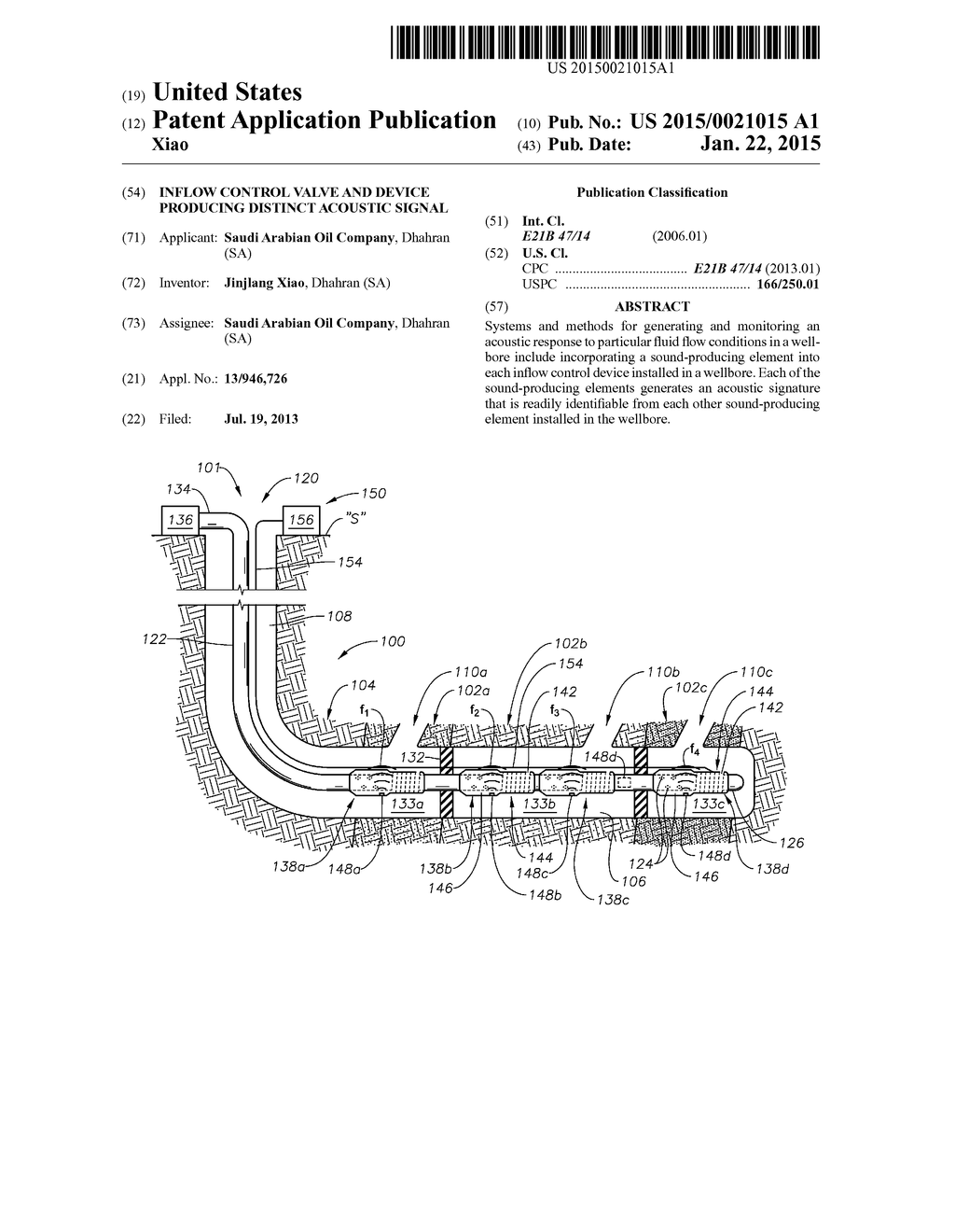 INFLOW CONTROL VALVE AND DEVICE PRODUCING DISTINCT ACOUSTIC SIGNAL - diagram, schematic, and image 01