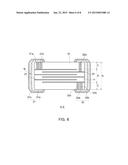 MULTILAYER CERAMIC ELECTRONIC PART TO BE EMBEDDED IN BOARD AND PRINTED     CIRCUIT BOARD HAVING MULTILAYER CERAMIC ELECTRONIC PART EMBEDDED THEREIN diagram and image