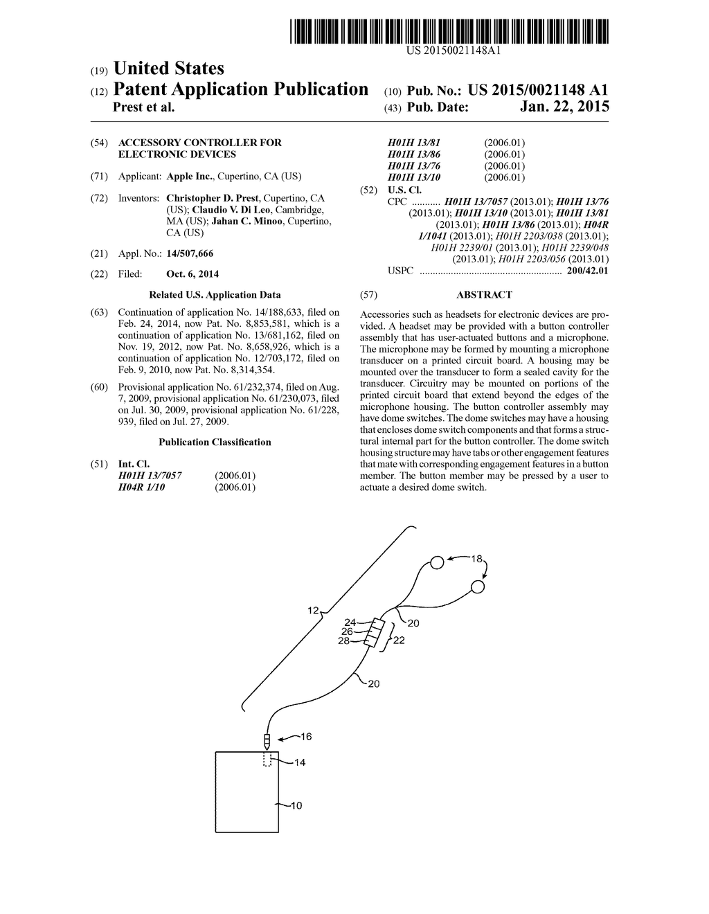 ACCESSORY CONTROLLER FOR ELECTRONIC DEVICES - diagram, schematic, and image 01