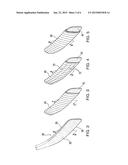 Hockey Blade with Wrapped, Stitched Core diagram and image