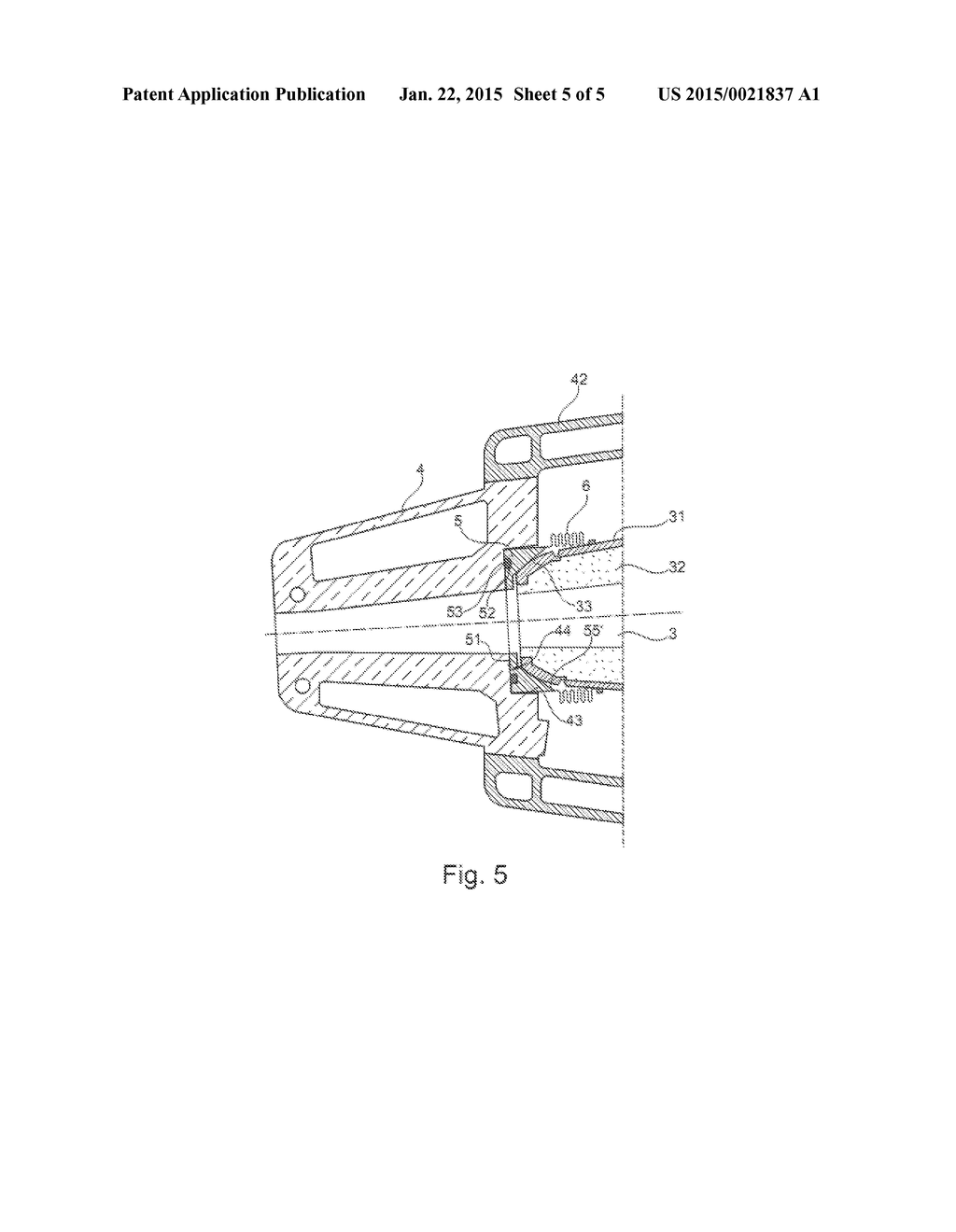 SYSTEM OF LEAKTIGHT CONNECTION BETWEEN A TUYERE AND A HOT BLAST INLET     NOZZLE FOR A SHAFT FURNACE, AND STEEL-MAKING BLAST FURNACE COMPRISING     SUCH A SYSTEM - diagram, schematic, and image 06