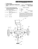 MANUALLY OPERATED WHEELCHAIR HAVING INTEGRATED DIFFERENTIAL TO ALLOW FULL     RANGE OF MOTION UNDER ONE-HANDED OPERATION diagram and image