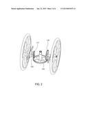 MANUALLY OPERATED WHEELCHAIR HAVING INTEGRATED DIFFERENTIAL TO ALLOW FULL     RANGE OF MOTION UNDER ONE-HANDED OPERATION diagram and image