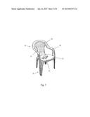 Seat for Molded Plastic Chairs diagram and image