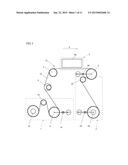 TENSION FLUCTUATION ALLEVIATING DEVICE FOR USE IN FABRIC PRINTING     APPARATUS diagram and image