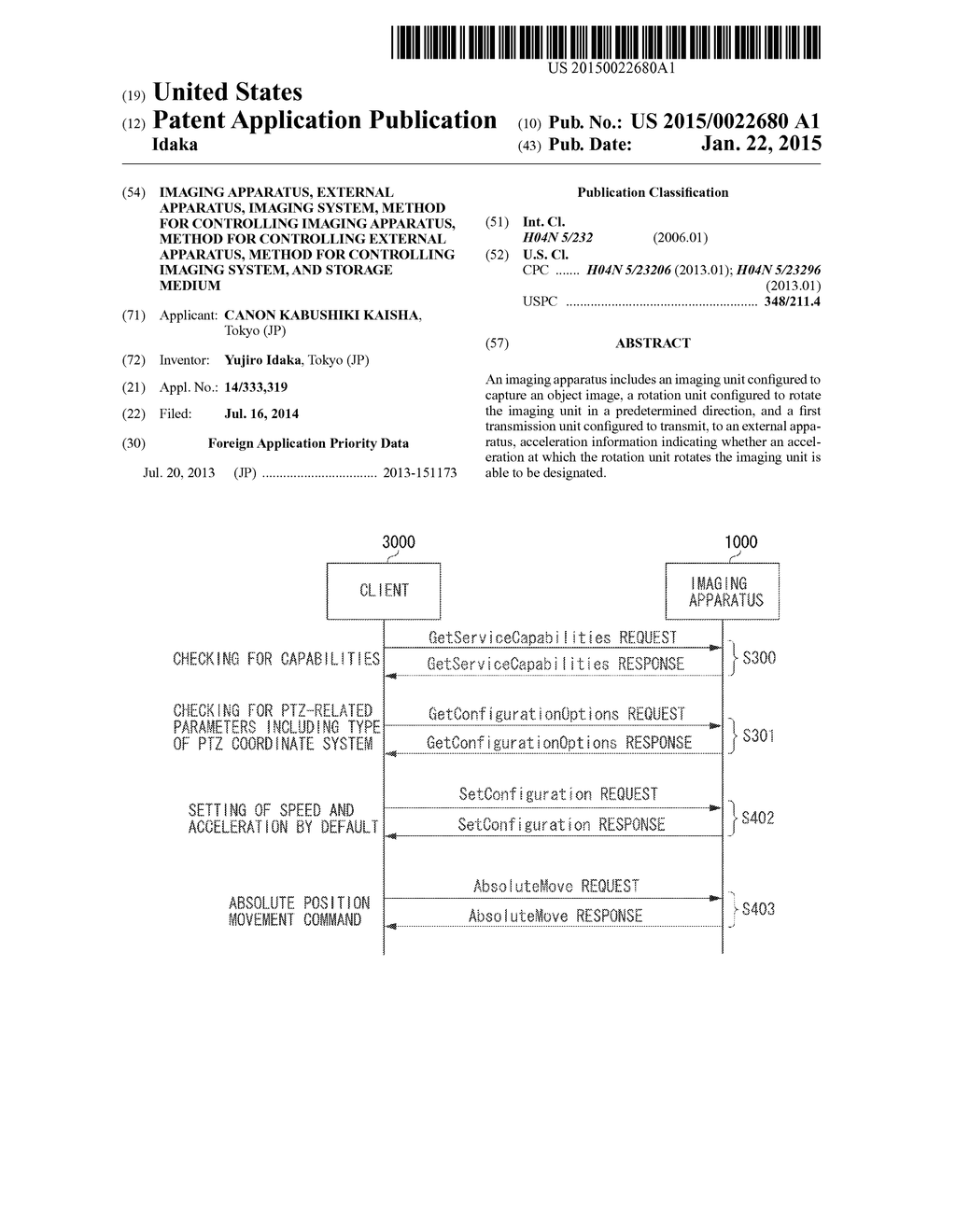 IMAGING APPARATUS, EXTERNAL APPARATUS, IMAGING SYSTEM, METHOD FOR     CONTROLLING IMAGING APPARATUS, METHOD FOR CONTROLLING EXTERNAL APPARATUS,     METHOD FOR CONTROLLING IMAGING SYSTEM, AND STORAGE MEDIUM - diagram, schematic, and image 01