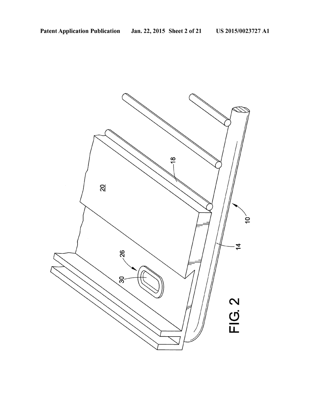 LOCK FOR SECURING FRONT RAIL TO WIRE SHELVING - diagram, schematic, and image 03