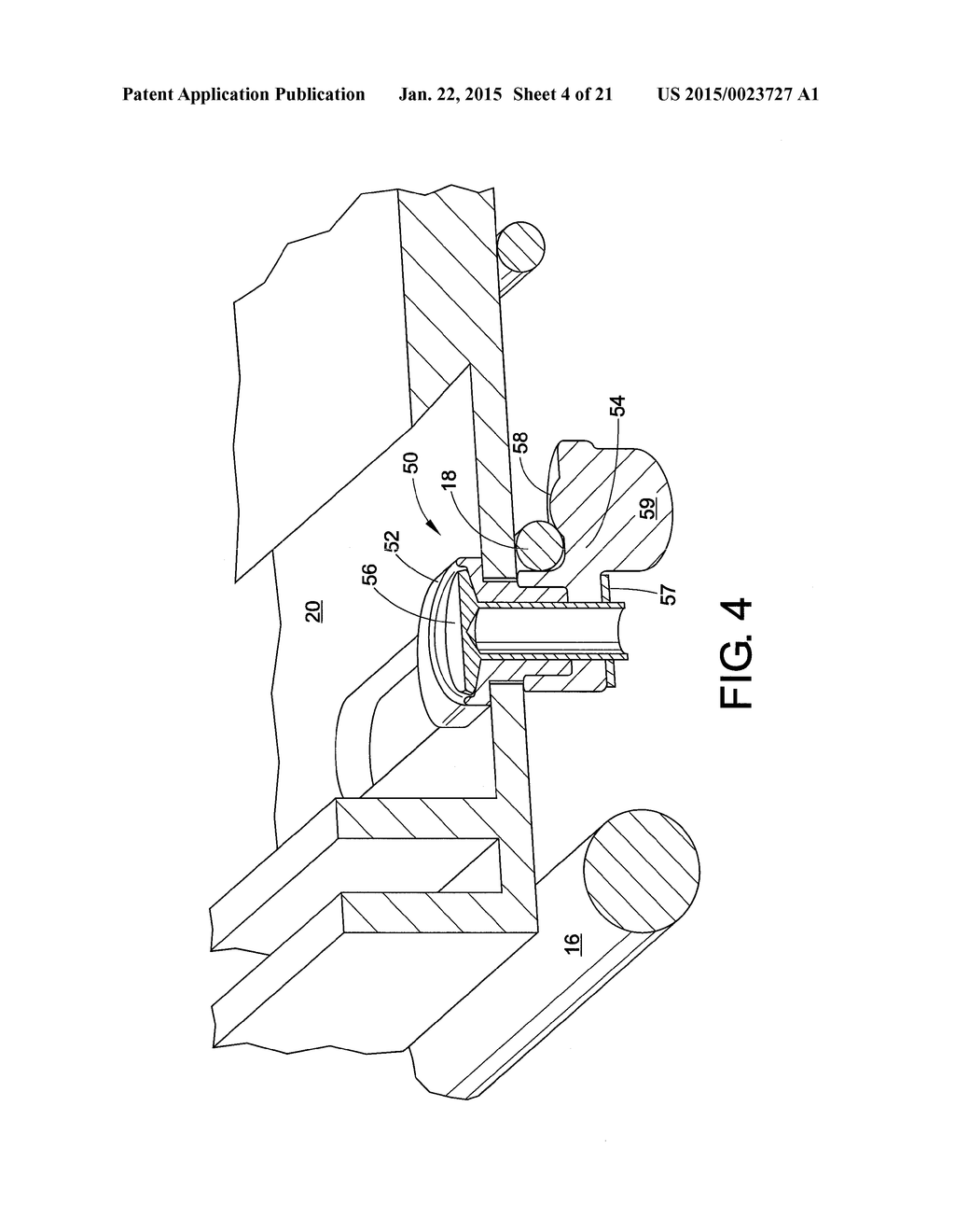 LOCK FOR SECURING FRONT RAIL TO WIRE SHELVING - diagram, schematic, and image 05