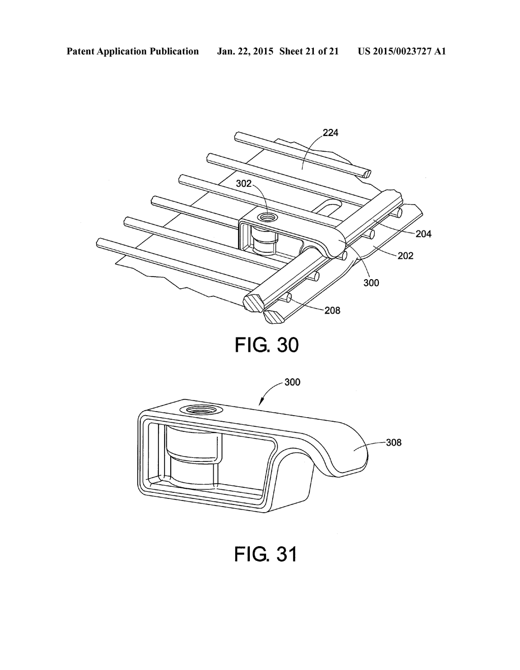 LOCK FOR SECURING FRONT RAIL TO WIRE SHELVING - diagram, schematic, and image 22