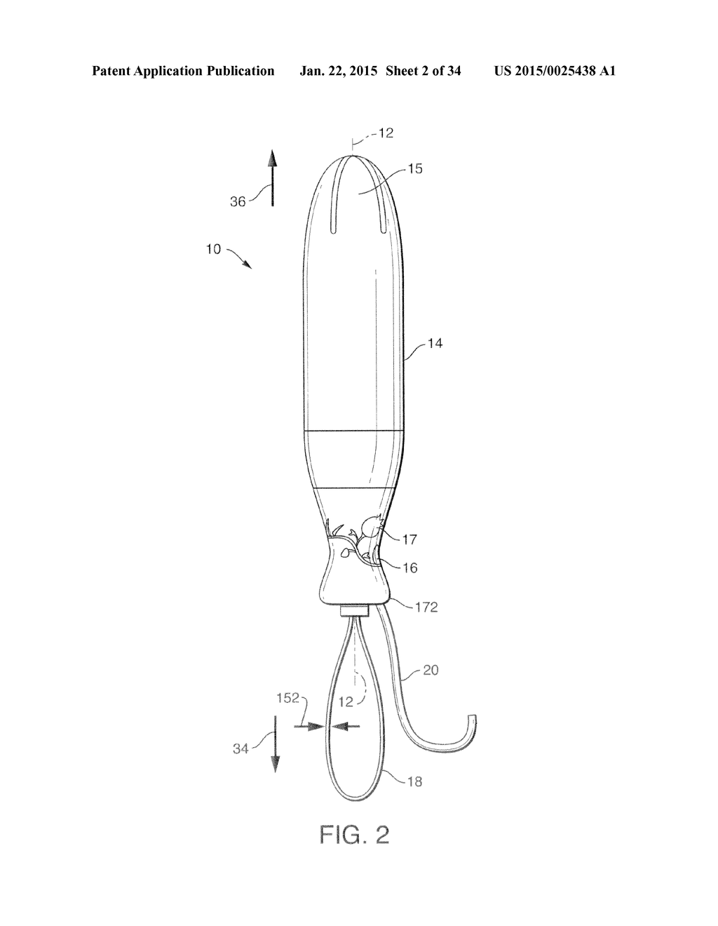 Pull-Activated Tampon Applictor - diagram, schematic, and image 03