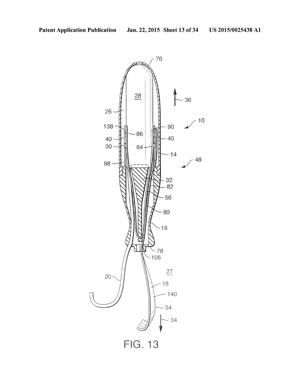 Pull-Activated Tampon Applictor - diagram, schematic, and image 14