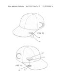 Interchangeable Baseball Cap and Constructed Visor in One diagram and image