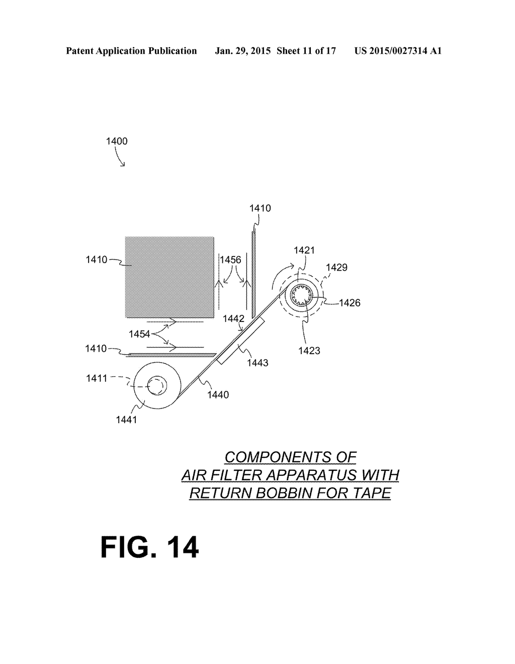 AIR FILTER APPARATUS WITH ADHESIVE AIR FILTER (ADAF) AND COMPONENTS FOR     AIR PURIFICATION, AND SYSTEMS USING THE SAME - diagram, schematic, and image 12