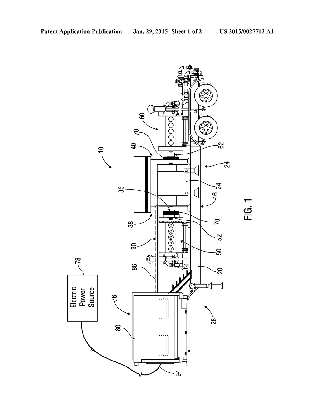 APPARATUS AND METHODS FOR DELIVERING A HIGH VOLUME OF FLUID INTO AN     UNDERGROUND WELL BORE FROM A MOBILE PUMPING UNIT - diagram, schematic, and image 02