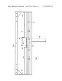 DEVICE FOR SECURING A GOODS TRANSPORTATION VEHICLE TO A DOCK AND     INSTALLATION COMPRISING SAID DEVICE diagram and image