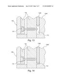 ACOUSTIC NOISE SENSING FOR CONTROLLING MANUFACTURE OF A COMPONENT PART     MADE OF A FLOWABLE BASE MATERIAL diagram and image