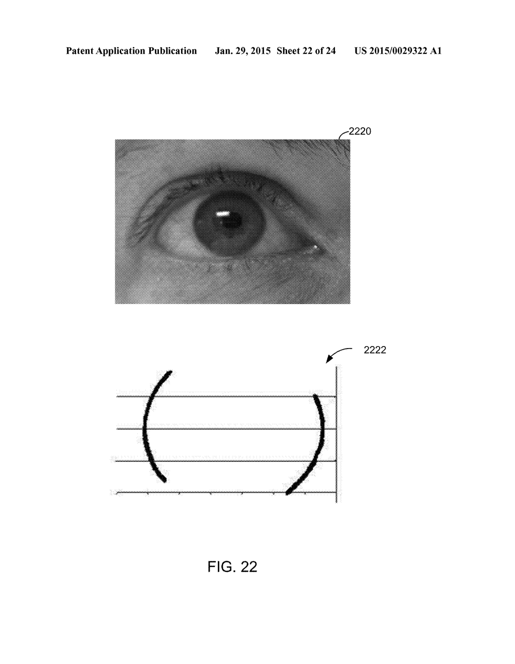 METHOD AND COMPUTATIONS FOR CALCULATING AN OPTICAL AXIS VECTOR OF AN     IMAGED EYE - diagram, schematic, and image 23