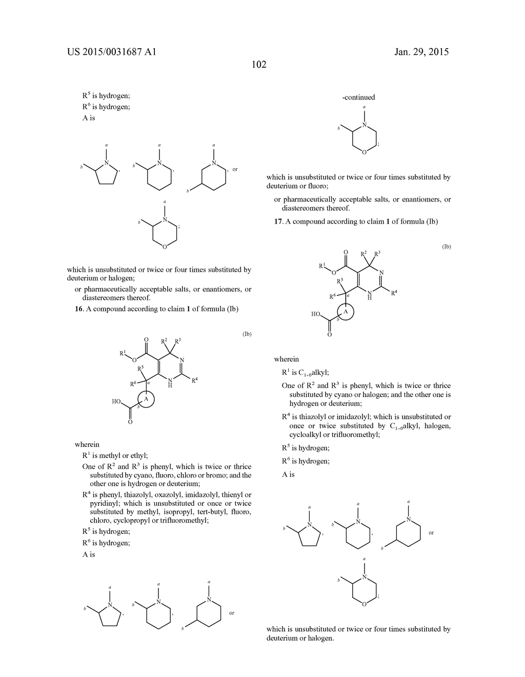 Novel 6-amino acid heteroaryldihydropyrimidines for the treatment and     prophylaxis of hepatitis B virus infection - diagram, schematic, and image 104