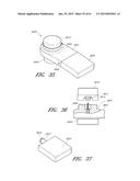 DEVICES FOR TREATING SKIN USING TREATMENT MATERIALS LOCATED ALONG A TIP diagram and image