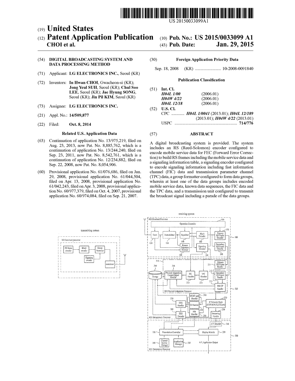 DIGITAL BROADCASTING SYSTEM AND DATA PROCESSING METHOD - diagram, schematic, and image 01