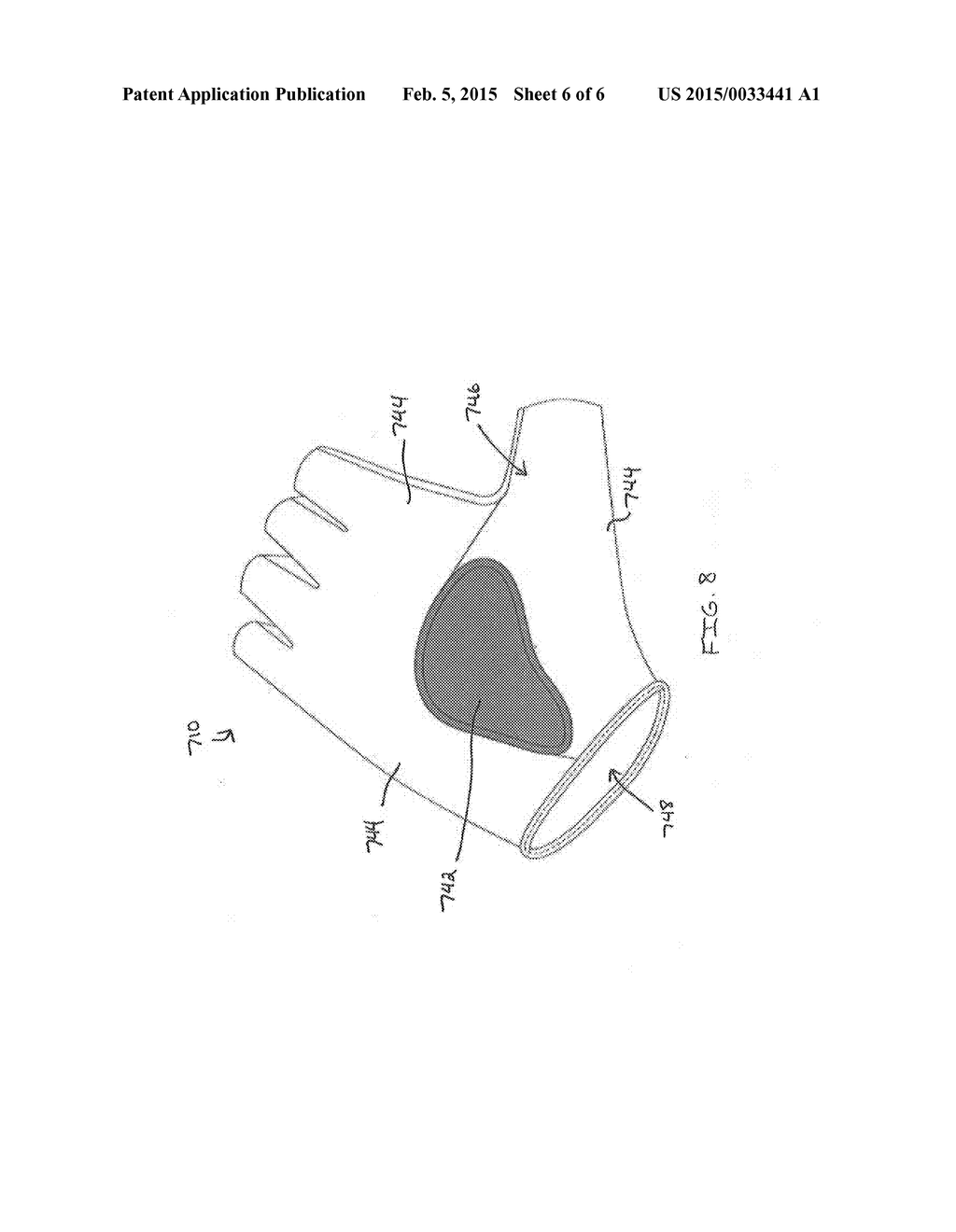 BICYCLE GLOVE WITH DIRECT-MOLDED PADDING - diagram, schematic, and image 07