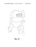 NOVELTY APPAREL WITH MULTIPLE ATTACHED CONFORMABLE SELECTABLE INDICIA diagram and image