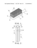 TOOTHBRUSH BRISTLE ELEMENT HAVING SERRATED OUTER STRUCTURE diagram and image