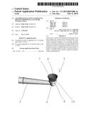 Toothbrush head with a portion of bristles disposed in an outward leaning     angle diagram and image