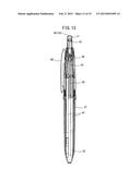 ERASING IMPLEMENT AND WRITING IMPLEMENT PROVIDED WITH ERASING IMPLEMENT diagram and image