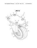 MOUNTING PLATE AND CASTOR, IF APPROPRIATE WITH A MOUNTING PLATE diagram and image