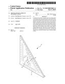 TRIANGLE RULER CAPABLE OF MEASURING ANGLES diagram and image