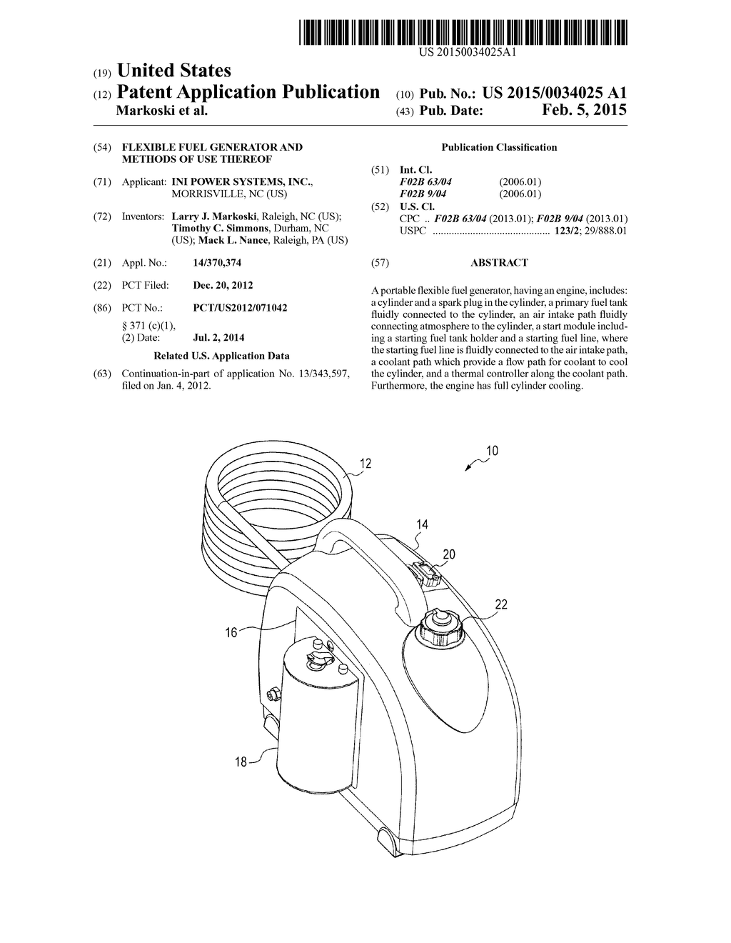 FLEXIBLE FUEL GENERATOR AND METHODS OF USE THEREOF - diagram, schematic, and image 01