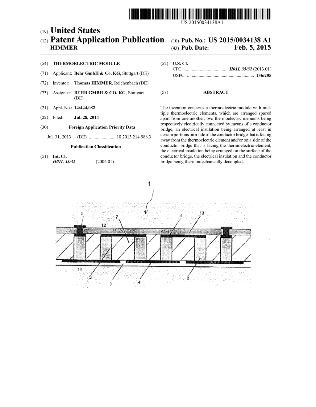 THERMOELECTRIC MODULE - diagram, schematic, and image 01