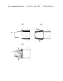 DEVICE FOR ROLLING UP AND UNROLLING A MATERIAL WEB ONTO AND FROM A SHAFT diagram and image