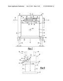 METHOD OF CATCHING OVERFLOW OF A LIQUID FLUID UTILIZED TO CAST A COMPONENT diagram and image