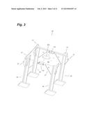 Push / pull system and support structure for snubbing unit or the like on     a rig floor diagram and image