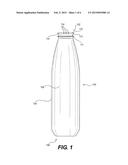 THERMOPLASTIC BOTTLE WITH VALVE CUP RETAINING PROTRUSIONS AND METHOD OF     CRIMPING A VALVE CUP ON A THERMOPLASTIC BOTTLE diagram and image