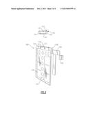 MAGNETICALLY SUPPORTED CLIPBOARD HAVING DRY-ERASABLE WRITING SURFACE diagram and image