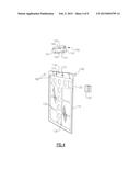 MAGNETICALLY SUPPORTED CLIPBOARD HAVING DRY-ERASABLE WRITING SURFACE diagram and image