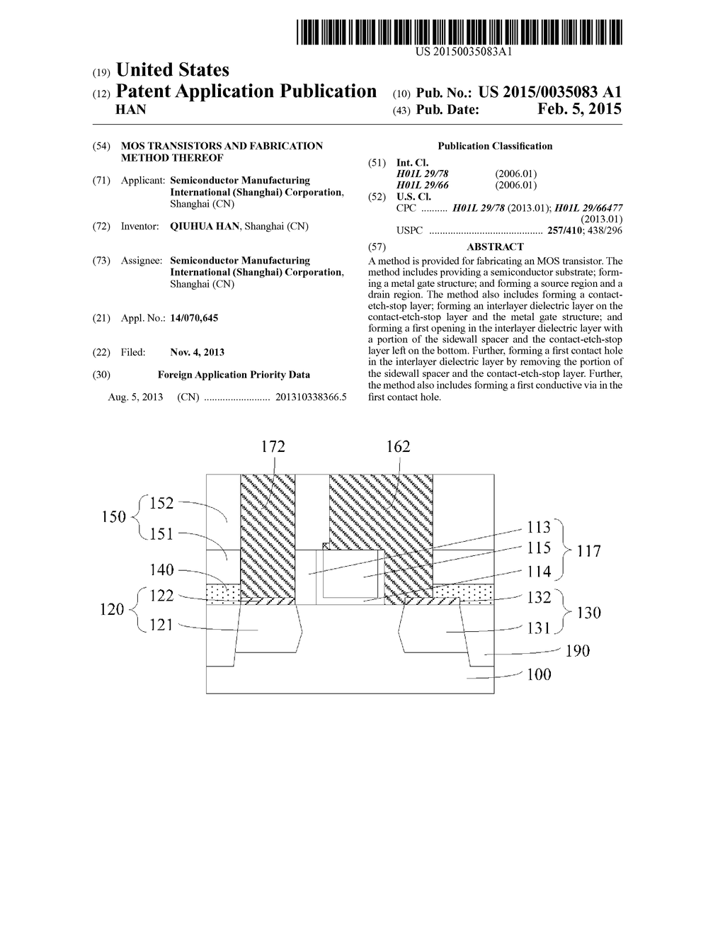 MOS TRANSISTORS AND FABRICATION METHOD THEREOF - diagram, schematic, and image 01