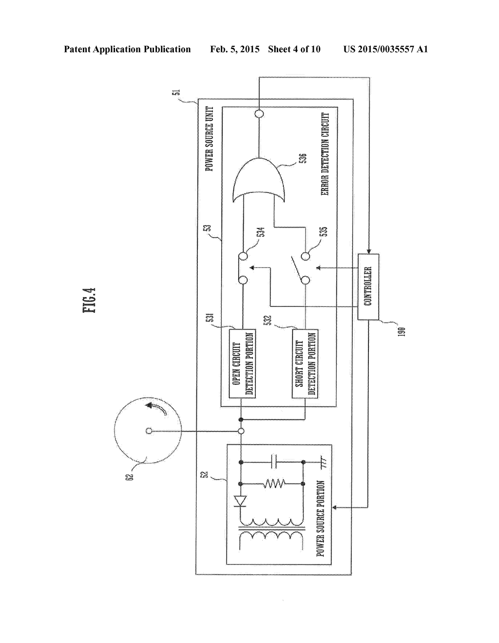 ERROR DETECTION CIRCUIT, POWER SOURCE UNIT, AND IMAGE FORMING APPARATUS - diagram, schematic, and image 05