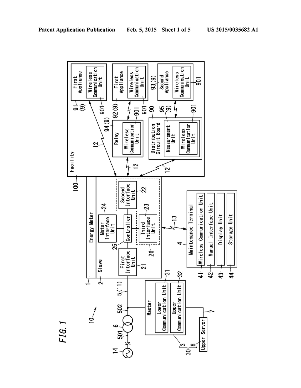 SLAVE SUITABLE FOR ENERGY MANAGEMENT SYSTEMS AND ENERGY MANAGEMENT SYSTEM - diagram, schematic, and image 02